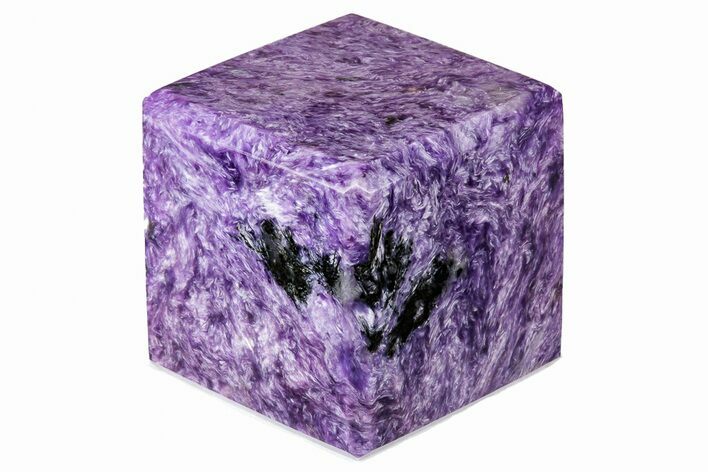 Polished Purple Charoite Cube - Siberia #194227